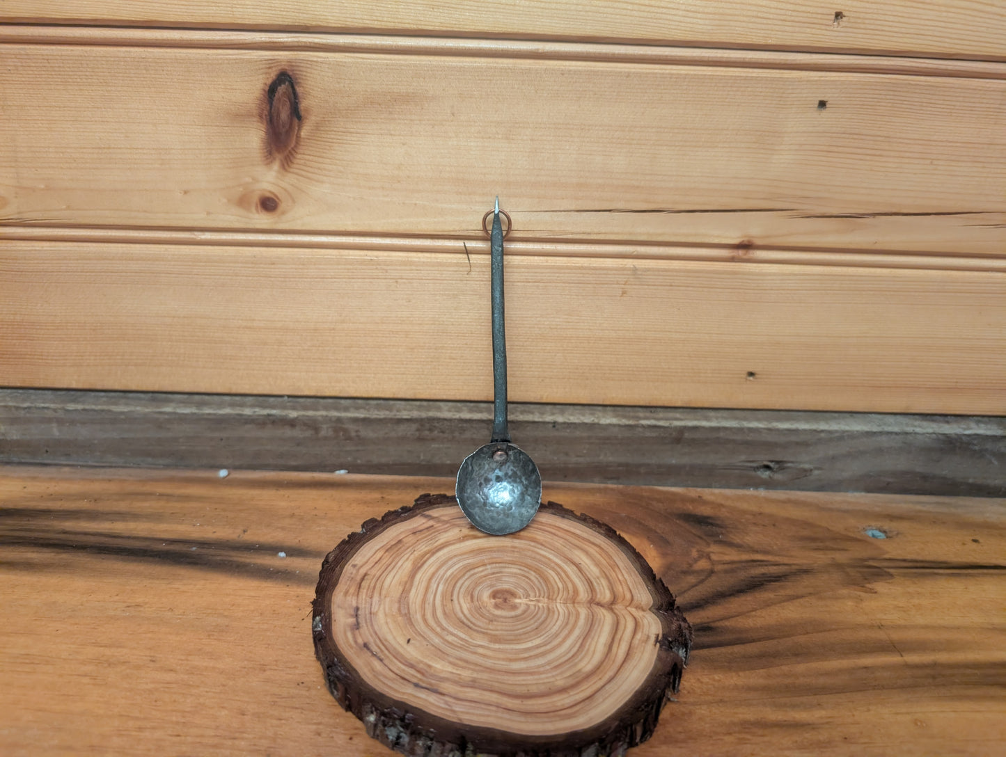 Small silver/copper scoop