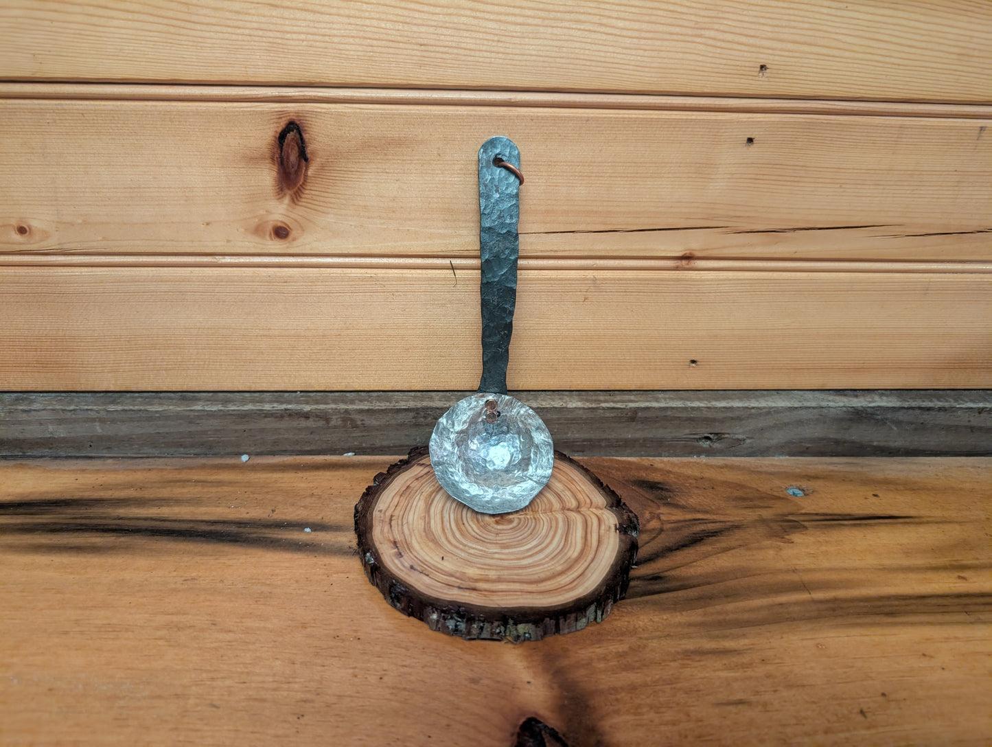 Large Silver/copper scoop